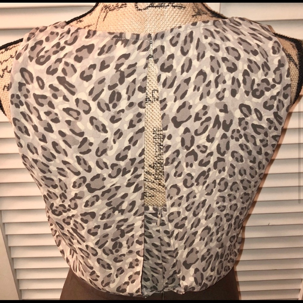 🦄 NWT LOFT Leopard shift dress, size 8P - Picture 3 of 7